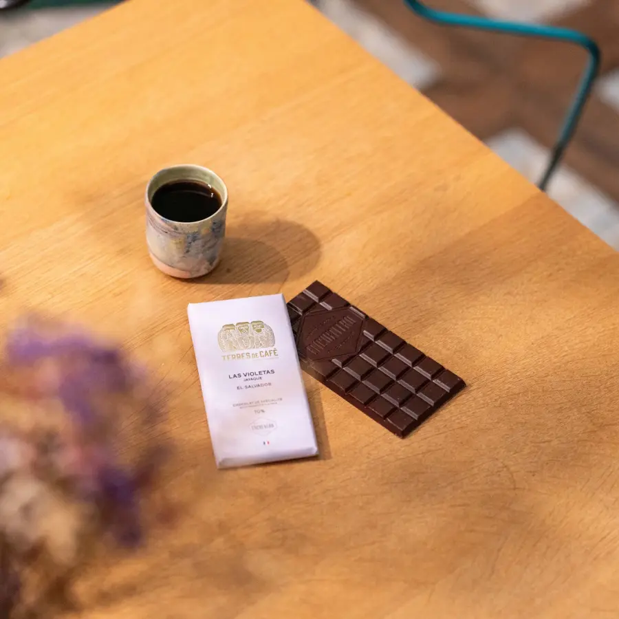 Specialty cocoa | TDC X ENCUENTRO Les Violetas 70% Salvador - Chocolate Bar -75g | Online Shop
