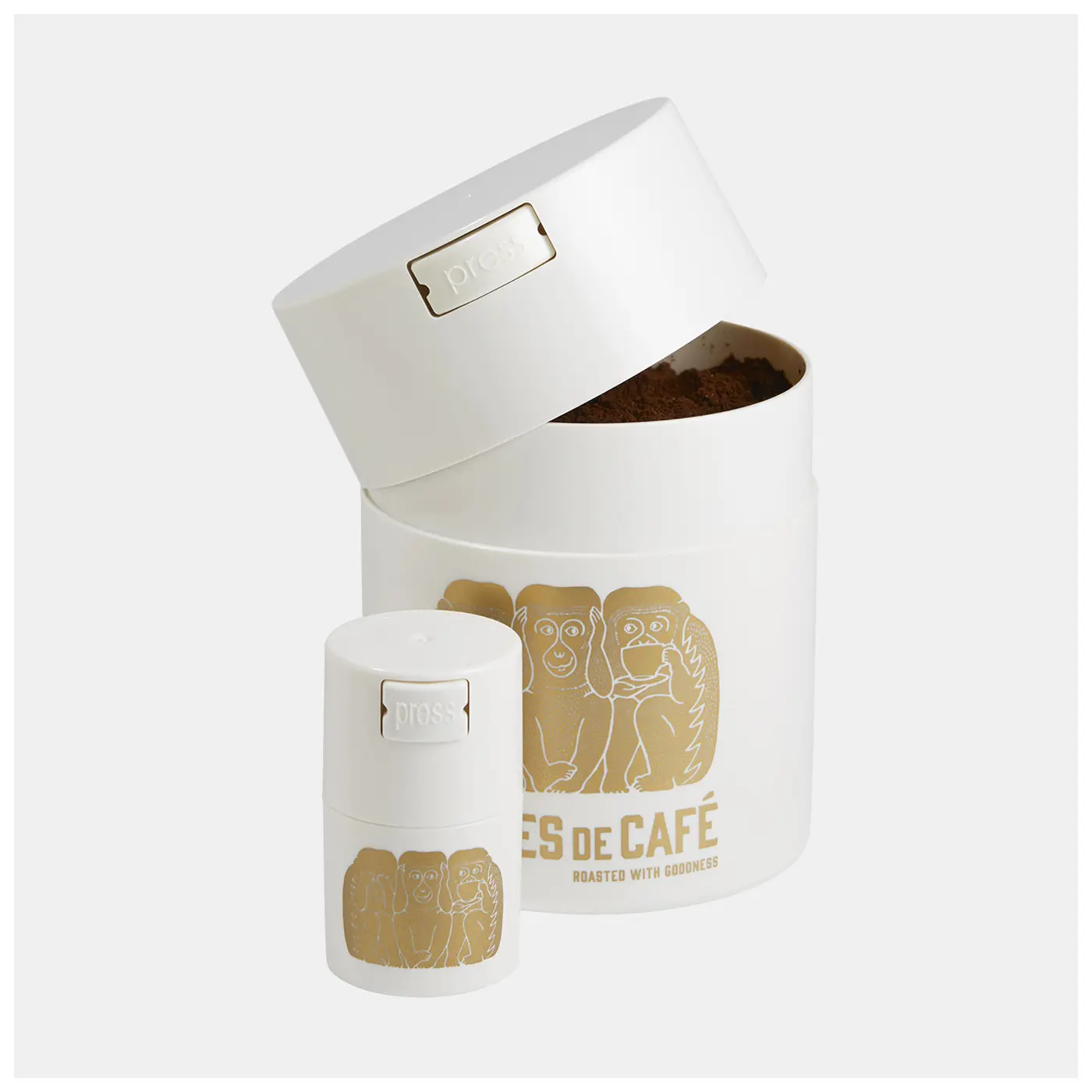 Boîte Hermetique Terres de Café | Tightvac | 250 g | Vente en Ligne