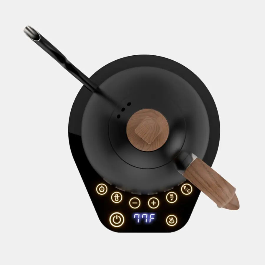 Matt black - wood kettle "Artisan" - Brewista | Terres de Café