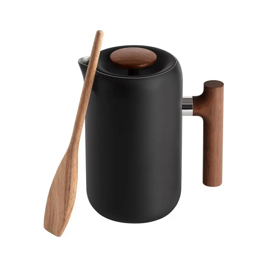 Clara - Cafetière à piston 700mL - Noire et bois Cafetières et bouilloires