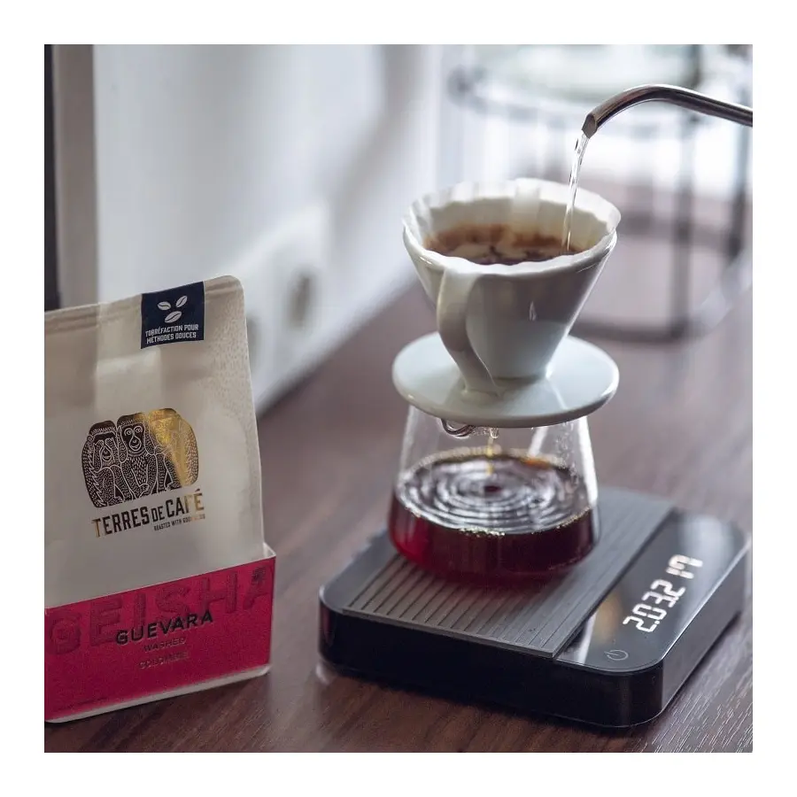 Dripper blanc V60 Céramique 02 - 1/4 Tasses HARIO Accessoires Méthodes douces