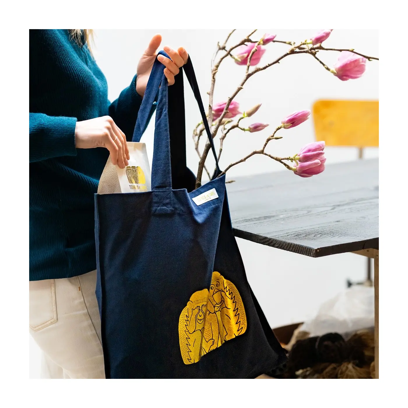Totebag Terres de café Lifestyle
