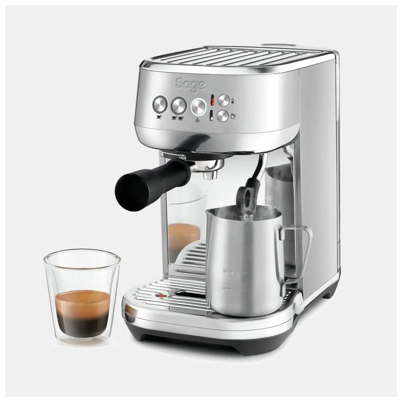 The Bambino Plus - Machine à café expresso automatique - Acier inoxydable noir Machines à café
