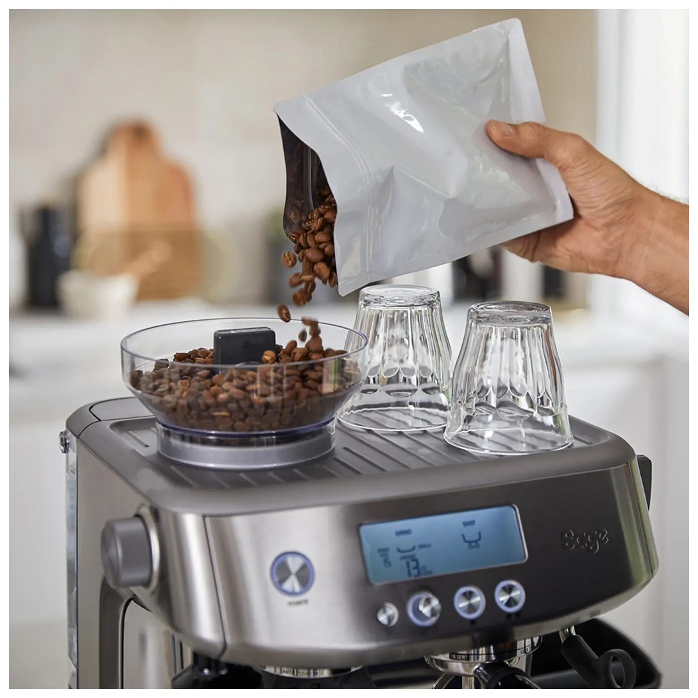Machine à café expresso | The Barista Pro - Acier inoxydable noir| Vente en Ligne