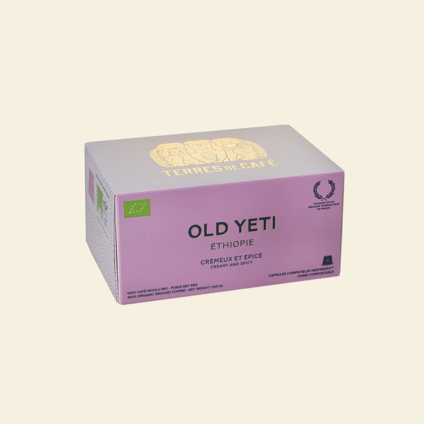 Specialty coffee by Terres de Café - Capsules Home-Compostable Old Yeti village x 10