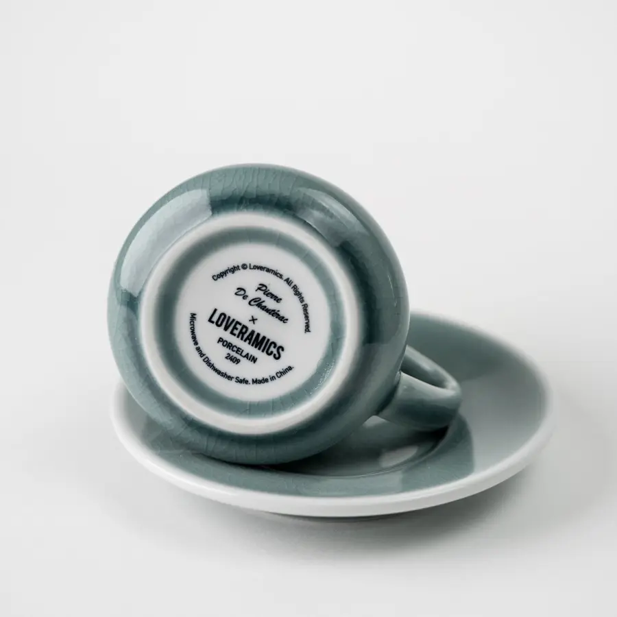 Tasse et sous-tasse Ibrik 110mL - Celladon Accessoires Méthodes douces