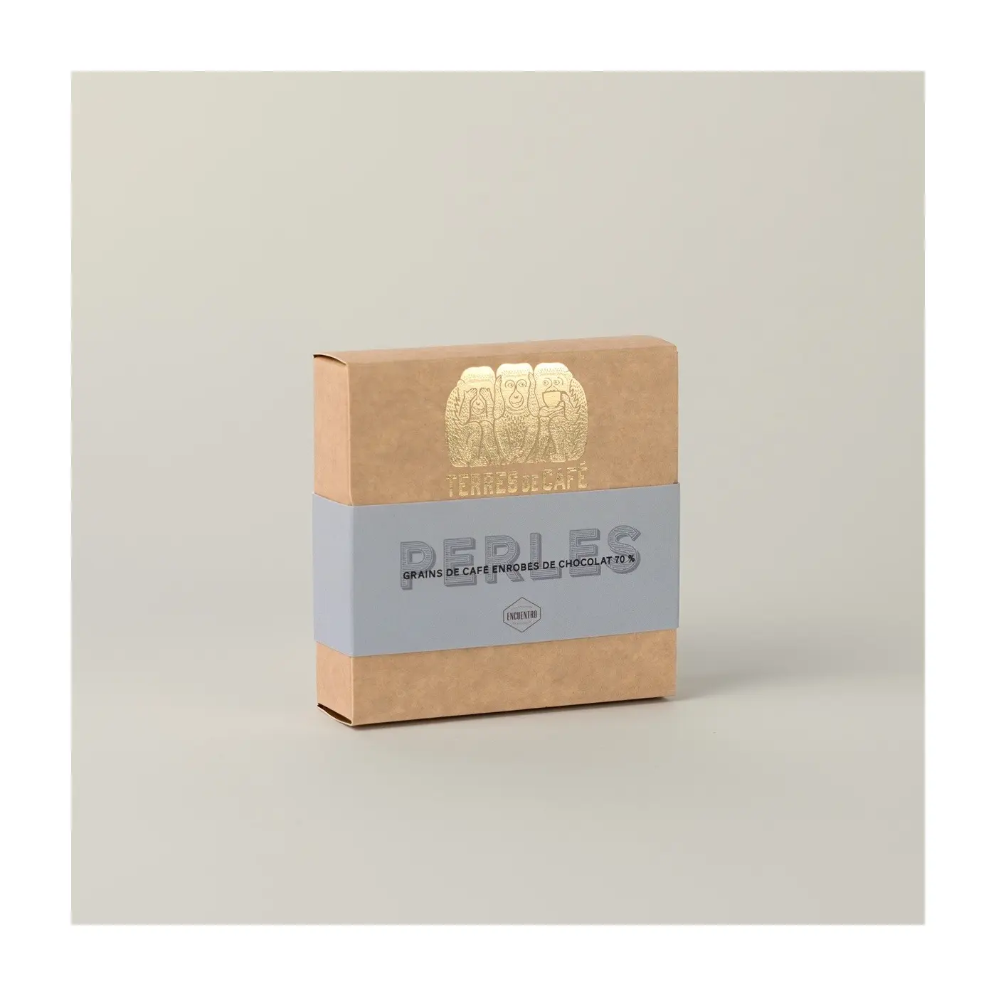 Cacao de spécialité | Perles - Boîte grains de café enrobés de chocolat 70% | Vente en Ligne