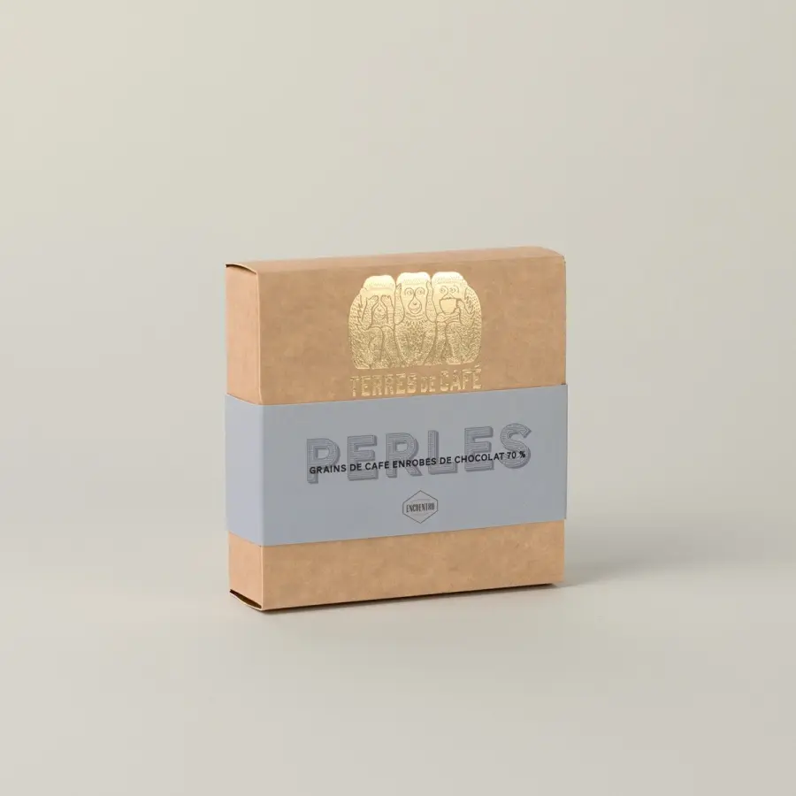 Cacao de spécialité | Perles - Box of coffee beans coated with 70% chocolate | Online Shop
