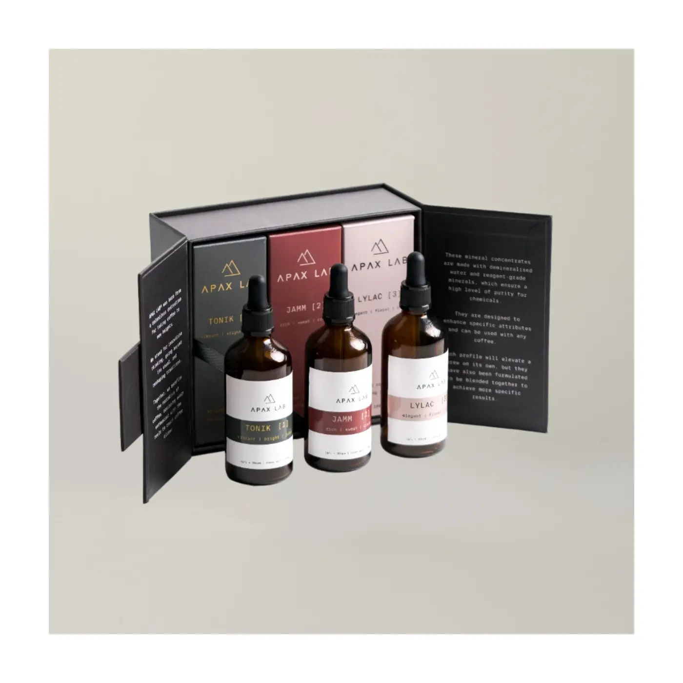 Concentrés de minéraux - Kit de 3 fioles 20mL | Vente en Ligne