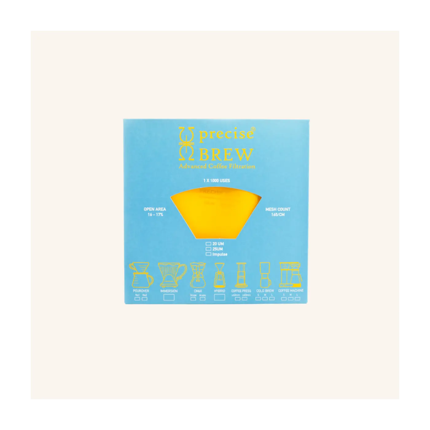Filtre réutilisable pour V60 - 4 tasses | Vente en Ligne